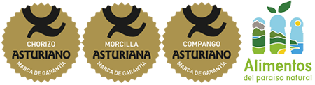 Chorizo, morcilla y compango asturianos marca de garantía